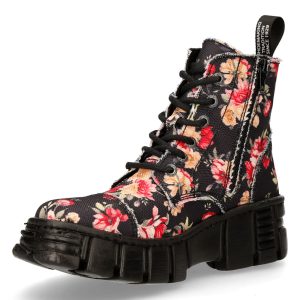 styles dernier cri Bottines Vegan New Rock Wall à Fleurs 16