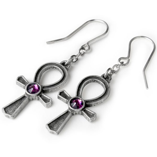 Top ventes ALCHEMY GOTHIC Boucles D’Oreilles ‘Ankh Of Osiris’ 3