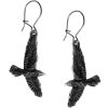 excellente qualité ALCHEMY GOTHIC Boucles D’Oreilles ‘Black Raven’ 11