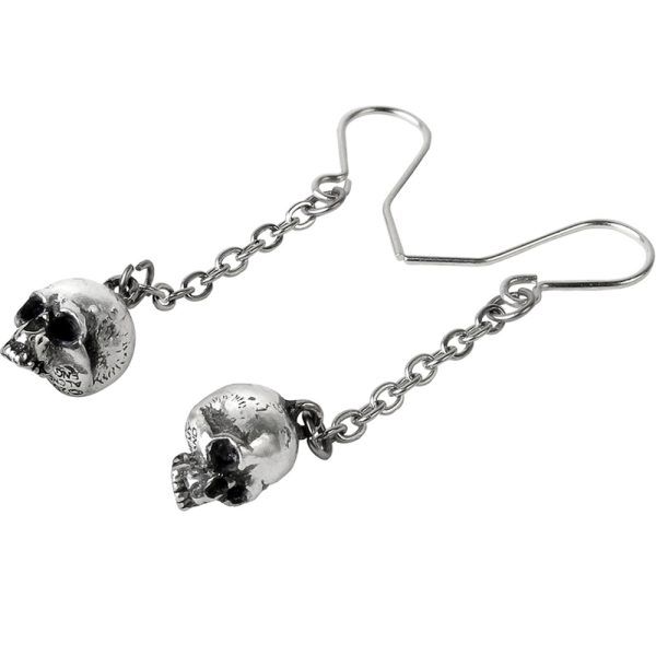 ALCHEMY GOTHIC Boucles D’Oreilles ‘DeadSkull’ soldes de Noël 4