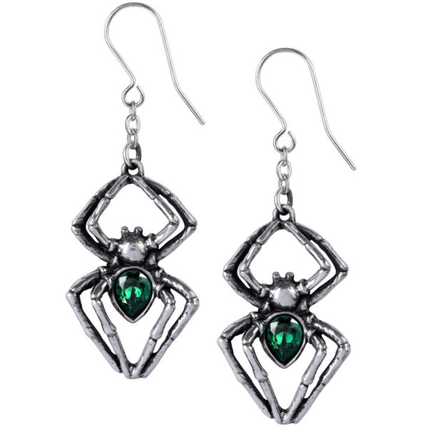 Retour gratuit en magasin. ALCHEMY GOTHIC Boucles D’Oreilles ‘Emerald Venom’ 1