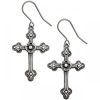 ALCHEMY GOTHIC Boucles D’Oreilles ‘Gothic Devotion Crosses’ acheter en ligne 8