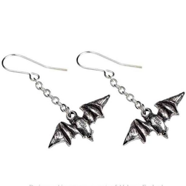 grossiste en ligne ALCHEMY GOTHIC Boucles D’Oreilles ‘Kiss The Night’ 3