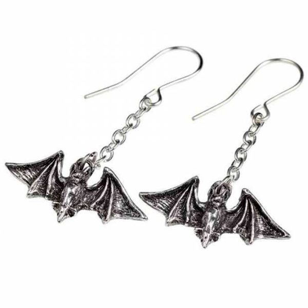 grossiste en ligne ALCHEMY GOTHIC Boucles D’Oreilles ‘Kiss The Night’ 4