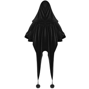 magasins pas chers Pyon Pyon Cape Boléro Gothic Lolita à Capuche ‘Black Fairy’ 30