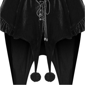 magasins pas chers Pyon Pyon Cape Boléro Gothic Lolita à Capuche ‘Black Fairy’ 32