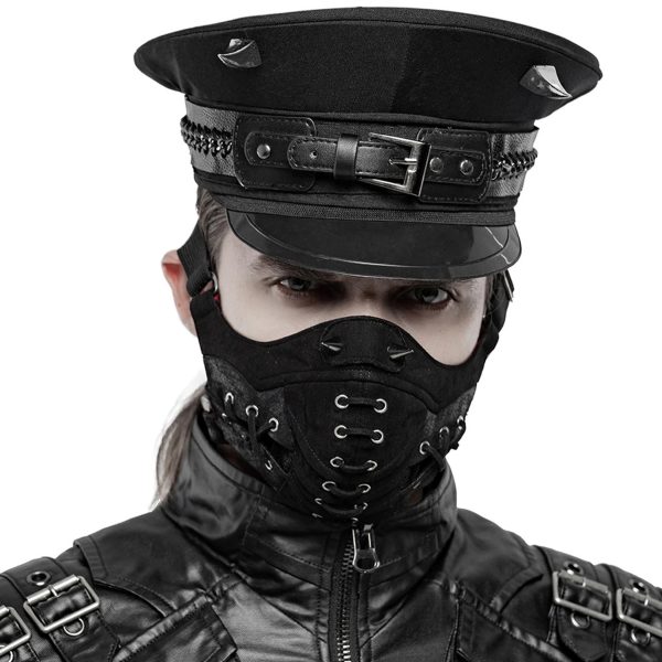 comparez les prix PUNK RAVE Casquette Gothique ‘Murderdoll’ Noire 3