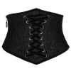 PUNK RAVE Ceinture Corset Pour Femmes ‘Cyrielle’ Noire de garantie authentique 41