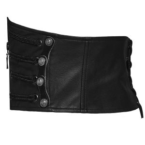 marque pas cher PUNK RAVE Ceinture Corset Pour Hommes ‘Sanctum’ Noire 30