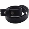 ALCHEMY GOTHIC Ceinture Sans Boucle En Cuir Noir à prix imbattables 10