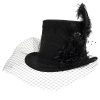 DEVIL FASHION Chapeau Haut De Forme Victorien ‘Mc Dermot’ Noir soldes de Noël 44