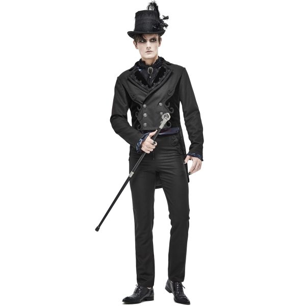 DEVIL FASHION Chapeau Haut De Forme Victorien ‘Mc Dermot’ Noir soldes de Noël 7