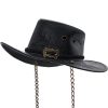 mode pas cher PUNK RAVE Chapeau ‘Steam-Rider’ Noir 26