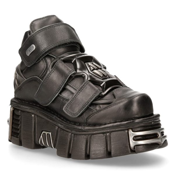 Chaussures New Rock Metallic Tower En Cuir Itali Et… REMISE allant jusqu. 3