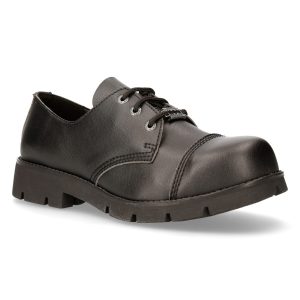 Chaussures New Rock Ranger En Cuir Vegan Noir Neuve avec étiquette 12