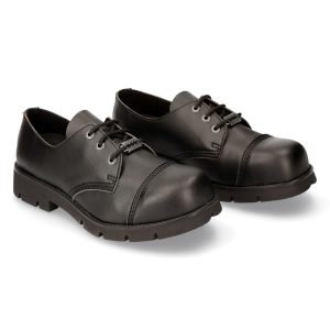 Chaussures New Rock Ranger En Cuir Vegan Noir Neuve avec étiquette 24