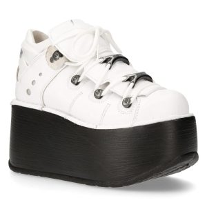 Chaussures Plateformes New Rock Marte Blanches soldes officiel 12