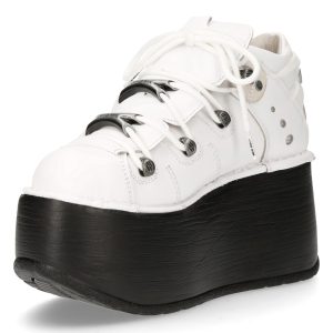 Chaussures Plateformes New Rock Marte Blanches soldes officiel 16