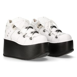 Chaussures Plateformes New Rock Marte Blanches soldes officiel 24