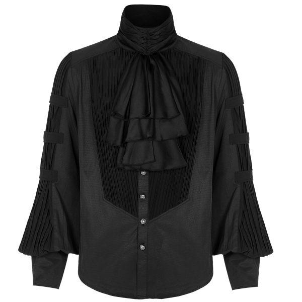 grande promotion PUNK RAVE Chemise ‘Cagliostro’ Noire 1