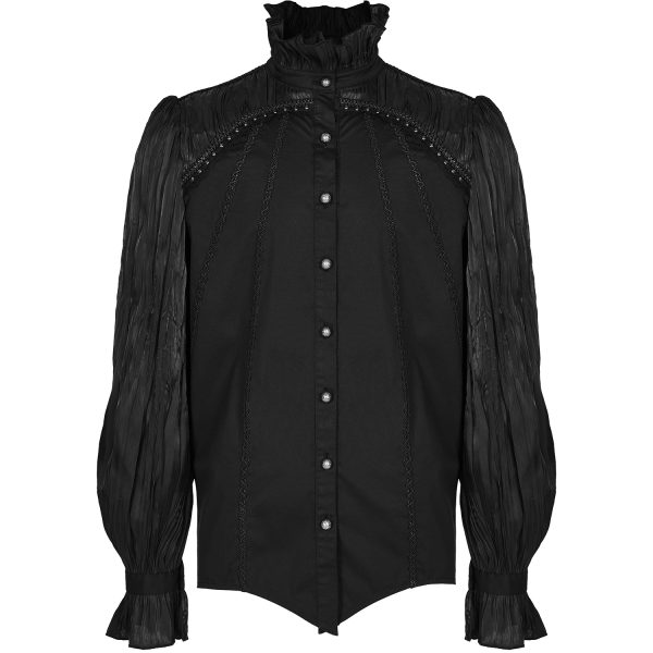 PUNK RAVE Chemise ‘Goth Cage’ Noire mode pas cher 12