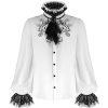 DEVIL FASHION Chemise ‘McArthy’ Blanche Livraison rapide 49