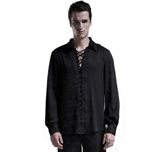 PUNK RAVE Chemise ‘Nephilim’ Noire grande qualité 21