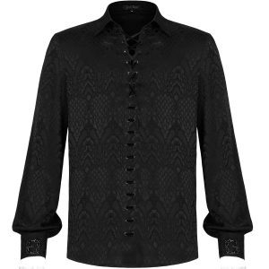 PUNK RAVE Chemise ‘Nephilim’ Noire grande qualité 41