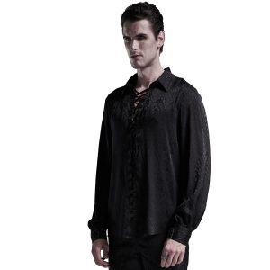 PUNK RAVE Chemise ‘Nephilim’ Noire grande qualité 25