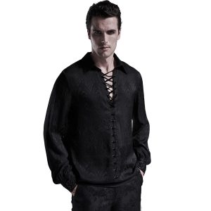 PUNK RAVE Chemise ‘Nephilim’ Noire grande qualité 27