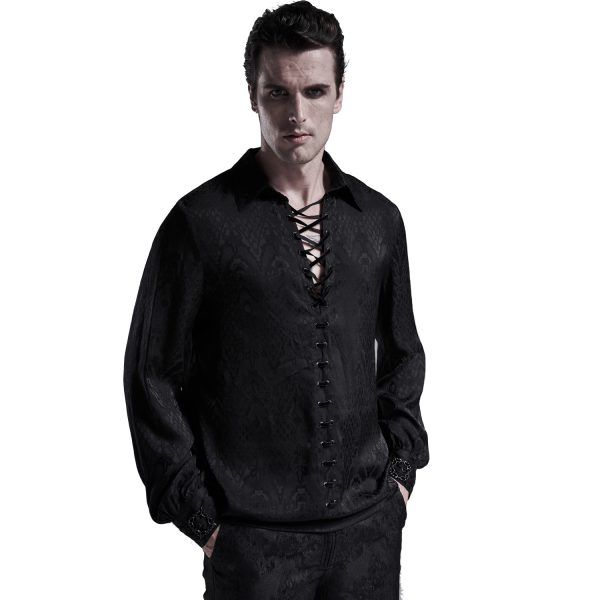 PUNK RAVE Chemise ‘Nephilim’ Noire grande qualité 6