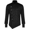 PUNK RAVE Chemise ‘Sinamore’ En Brocard Noire ﻿soldes 40