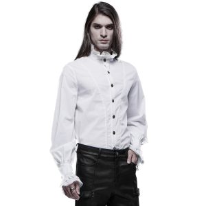 Neuve avec étiquette PUNK RAVE Chemise Victorienne ‘Asmodeus’ Blanche 27