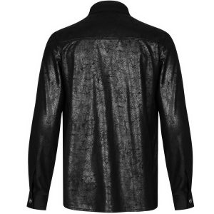 PUNK RAVE Chemise ‘Wolfram’ Noire Prix très abordable 49