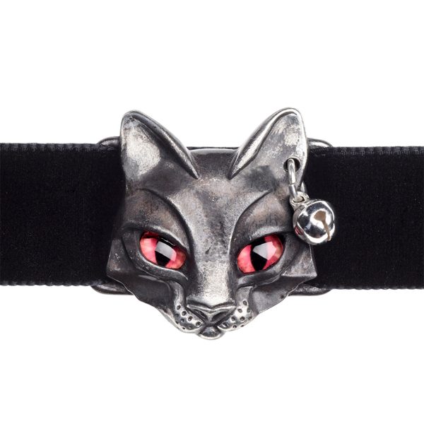 ALCHEMY GOTHIC Choker ‘Bastet Goddess’ site soldes 1