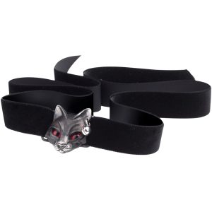 ALCHEMY GOTHIC Choker ‘Bastet Goddess’ site soldes 10