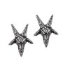 excellente qualité ALCHEMY GOTHIC Clous D’Oreilles ‘Baphomet’ 10