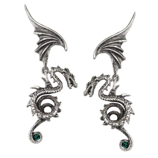 ALCHEMY GOTHIC Clous D’Oreilles ‘Bestia Regalis’ à prix réduits 1