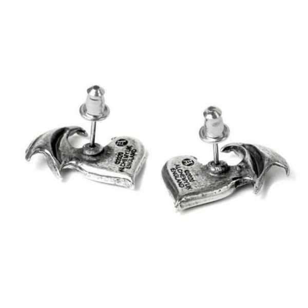 Réductions ALCHEMY GOTHIC Clous D’Oreilles ‘BlackSoul’ 4