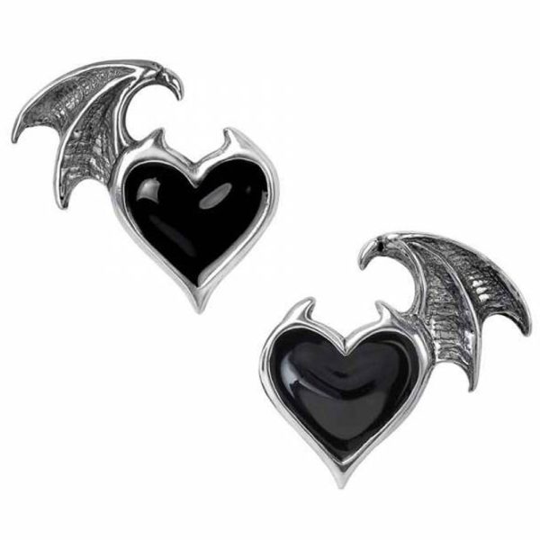 Réductions ALCHEMY GOTHIC Clous D’Oreilles ‘BlackSoul’ 1