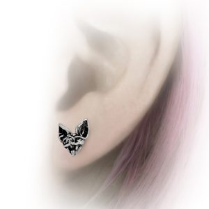 ALCHEMY GOTHIC Clous D’Oreilles ‘Cauchemar’ soldes en ligne 7