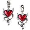 ALCHEMY GOTHIC Clous D’Oreilles ‘Devil Heart’ Service Clients Dédié 8