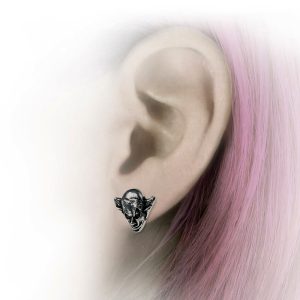 ALCHEMY GOTHIC Clous D’Oreilles ‘M’era Luna Evil Clown’ mode pas cher 7