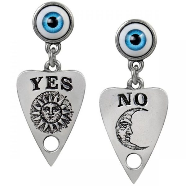 bas prix ALCHEMY GOTHIC Clous D’Oreilles ‘Ouija Planchette’ 1