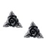 ALCHEMY GOTHIC Clous D’Oreilles ‘Ring O’Roses’ vente pas cher 8