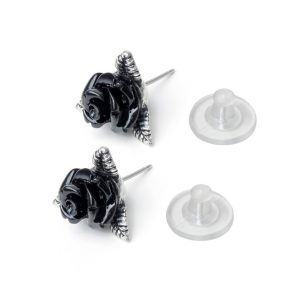 ALCHEMY GOTHIC Clous D’Oreilles ‘Ring O’Roses’ vente pas cher 10