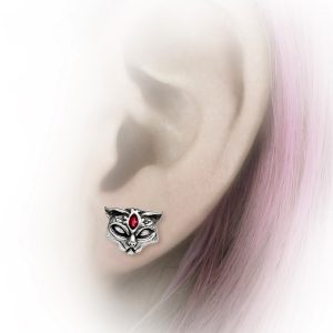 a Prix Discount ALCHEMY GOTHIC Clous D’Oreilles ‘Sacred Cat’ 7