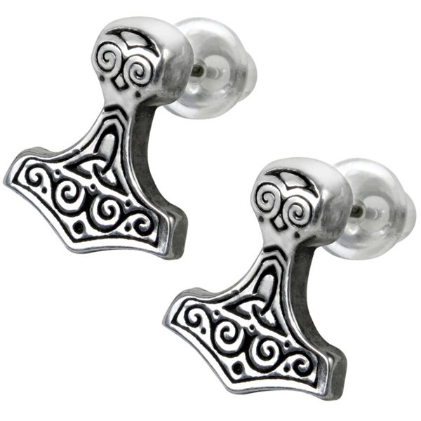 magasin solde Alchemy Metal-Wear Clous D’Oreilles ‘Thor Hammer’ 4