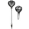 De Qualité ALCHEMY GOTHIC Clous D’Oreilles ‘Witches Heart’ 14