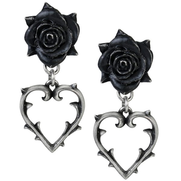 ALCHEMY GOTHIC Clous D’Oreilles ‘Wounded Love’ haute qualité 1